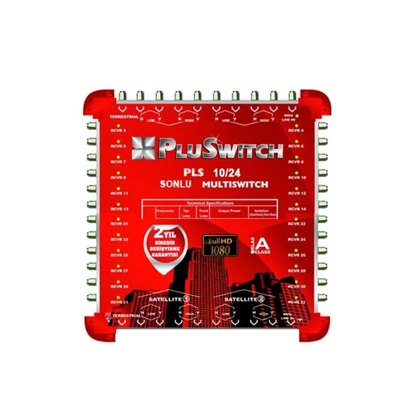 PLUSWITCH Sonlu Uydu Santral 10/24