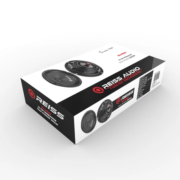 Reiss RS-M6NX 16 cm Neodyum Özel Mıknatıs Oto Midrange Hoparlör Çifti 600WAT-200W Rms - 2