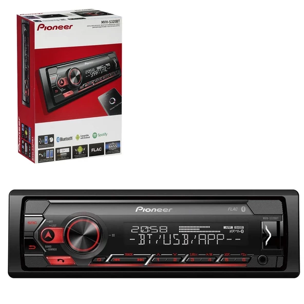 PIONEER MVH-S320BT Oto Teyp 4X50 Watt Bluetooth Usb Fm Aux - 2