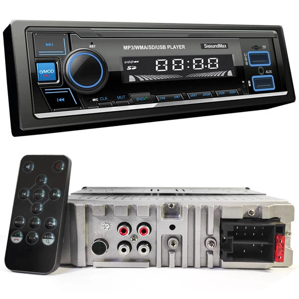 SOUNDMAX HR-MX3G Oto Teyp 4X50 Watt Bluetooth 2xUsb Sd Fm Aux