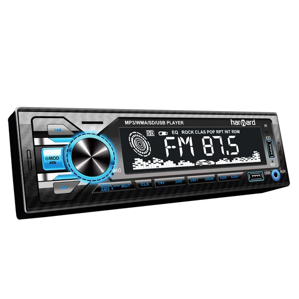 HARWARD MX8G Oto Teyp 4X50 Watt Bluetooth Mobil Aplikasyon 2xUsb Sd Fm Aux