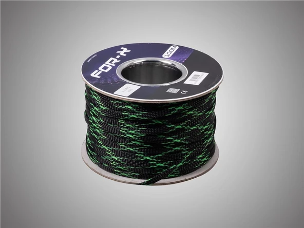 FOR-X X-106YS YEŞİL-SİYAH KABLO ÇORABI 100MT