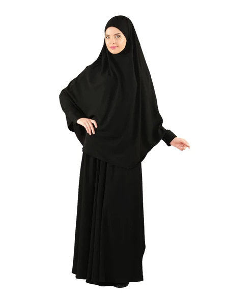 Çarşaf Soft 2 Parça Peçeli Sultanbaş