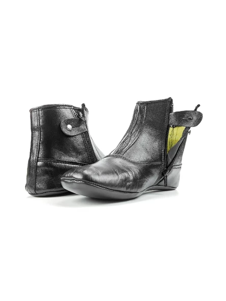 Hakiki Dana Derisi Kalın Tabanlı Mest – Astarlı, Fermuarlı ve Lastikli - 7