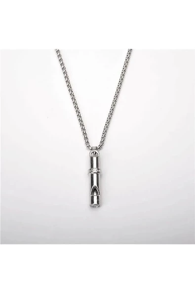 Deprem Düdüğü Çelik Kolye - Resim 4
