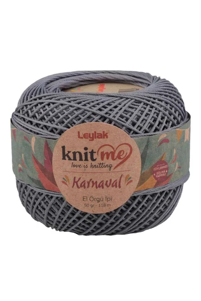 NazikEndam Knit me Karnaval El Örgü İpi Koyu Gri 08097 50 gr.