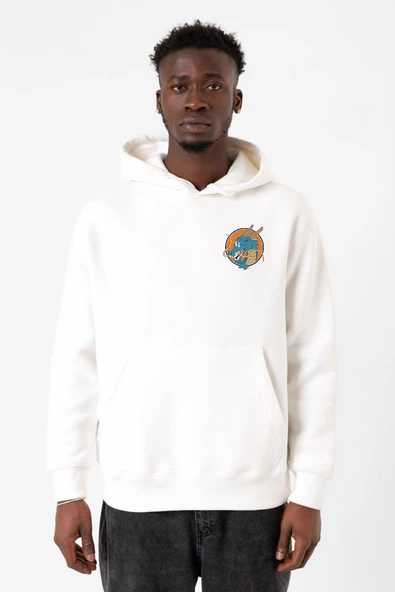 Dragon Ball Z Anime Shenron Beyaz Erkek 3ip Kapşonlu Sweatshirt ürün görseli