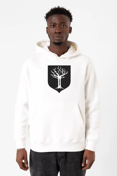 GOT House Forrester Beyaz Erkek 3ip Kapşonlu Sweatshirt ürün görseli