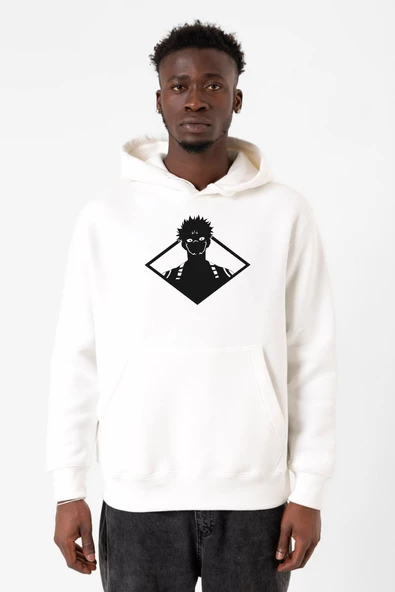 Jujutsu Kaisen Anime Sukuna White Head Beyaz Erkek 3ip Kapşonlu Sweatshirt