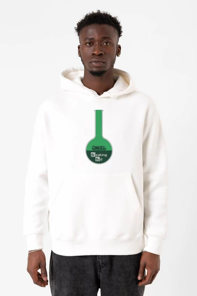 Breaking Bad Merch Beyaz Erkek 3ip Kapşonlu Sweatshirt