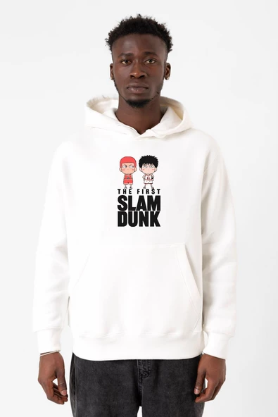 Slam Dunk First Slam Dunk Beyaz Erkek 3ip Kapşonlu Sweatshirt