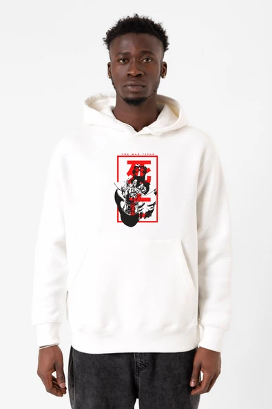 The Mad Titan Thanos Beyaz Erkek 3ip Kapşonlu Sweatshirt