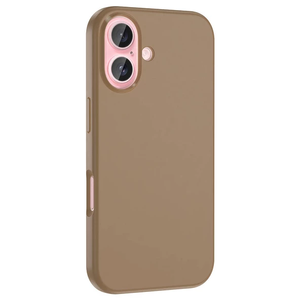 Gpack Apple iPhone 16 Kılıf Magsafeli Silinebilir Sert Silikon Kivi Kapak - 9