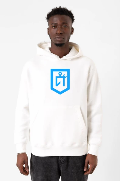 Idil Ural Tamga Beyaz Erkek 3ip Kapşonlu Sweatshirt