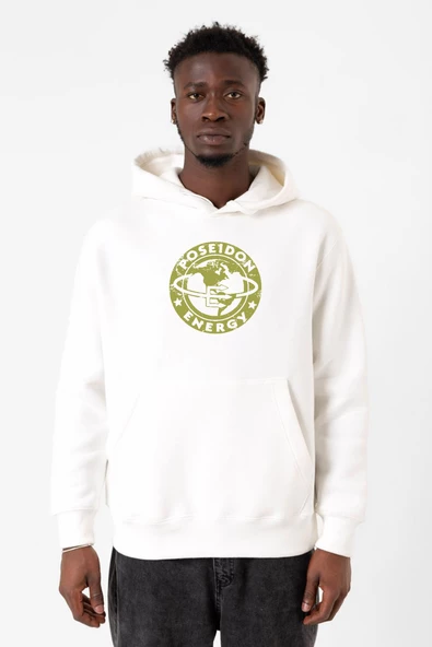 Fallout Poseidon Energy Beyaz Erkek 3ip Kapşonlu Sweatshirt ürün görseli