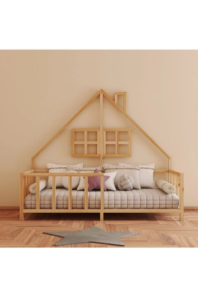 90X190 Yatak Uyumlu Montessori Karyola - 2