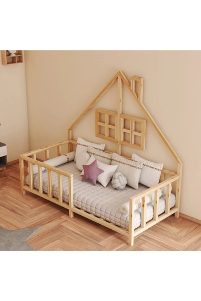 90X190 Yatak Uyumlu Montessori Karyola - 3