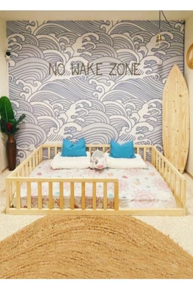 KÖŞK MOBİLYA Zehra Montessori Bebek Ve Çocuk Karyolası 90x190 Yatak Uyumlu