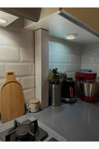 KÖŞK MOBİLYA Doğalgaz Borusu Gizleme MDF Doğalgaz Süsü Özel Üretim (SORU SOR KISMINDAN YÜKSEKLİK ÖLÇÜSÜ VERİNİZ) - 4