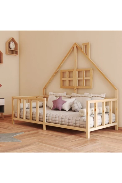 90X190 Yatak Uyumlu Montessori Karyola