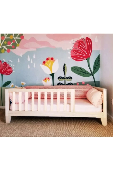KÖŞK MOBİLYA Montessori Yatak Çatısız Model 90x200 Yatak Uyumlu