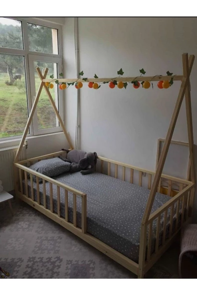 KÖŞK MOBİLYA Rüya Montessori Bebek Ve Çocuk Karyolası 80X190 Yatak Uyumlu - 2