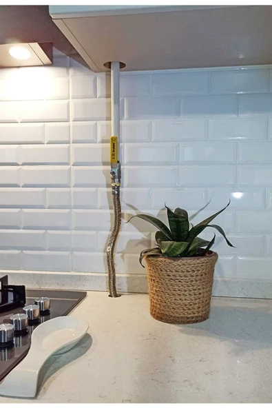 KÖŞK MOBİLYA Doğalgaz Borusu Gizleme MDF Doğalgaz Süsü Özel Üretim (SORU SOR KISMINDAN YÜKSEKLİK ÖLÇÜSÜ VERİNİZ) - 2