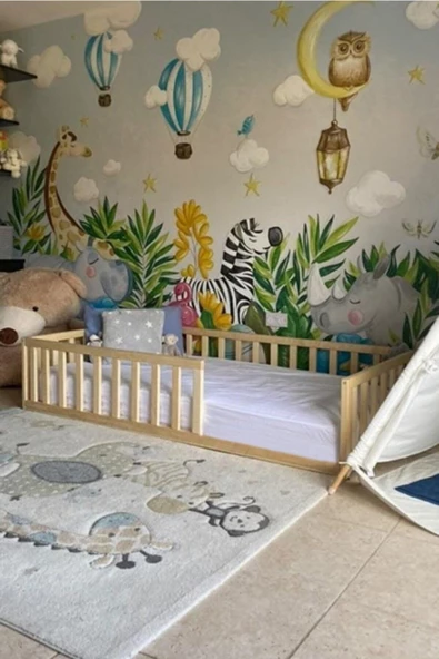 KÖŞK MOBİLYA Zehra Montessori Bebek Ve Çocuk Karyolası 80x200 Yatak Uyumlu - 2