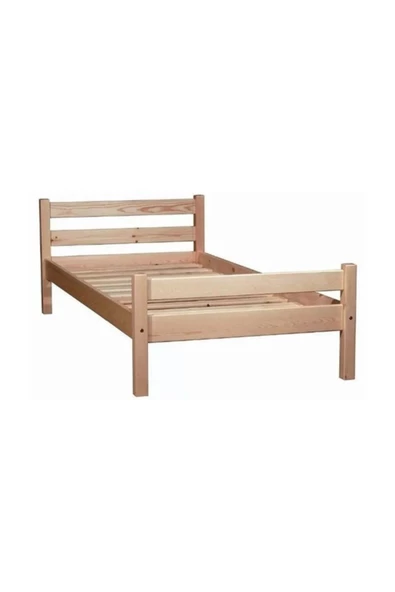 KÖŞK MOBİLYA Doğal Masif Ahşap Karyola 80x140 Yatak Uyumlu - 2
