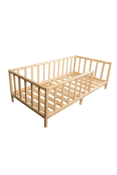 KÖŞK MOBİLYA Organik Montessori Yatak 90x190 Ölçü Çatısız Model Ahşap Karyola - 2