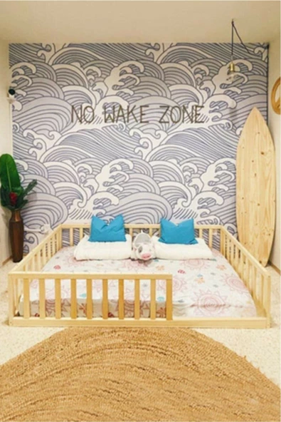 KÖŞK MOBİLYA Zehra Montessori Bebek Ve Çocuk Karyolası 90x190 Yatak Uyumlu - 3