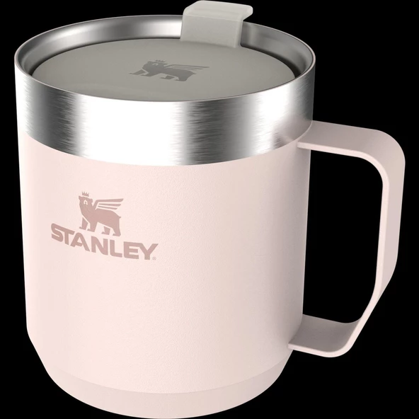 Stanley THE LEGENDARY CAMP MUG 0.35 LT / 12OZ ROSE QUARTZ Termos AS1009366271 - Resim 2