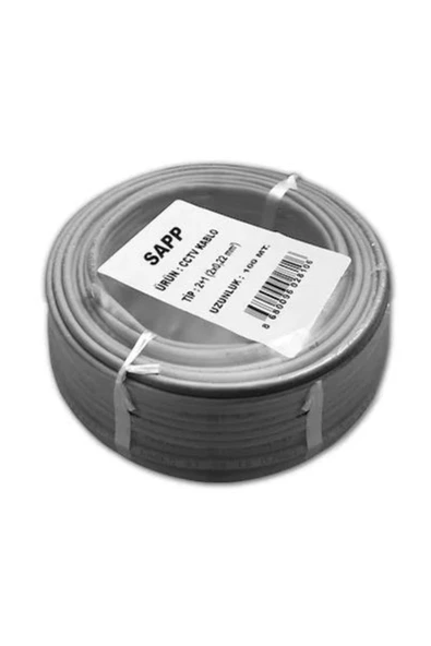 100 Metre Cctv Kablo, Güvenlik Kamera Kablosu 2+1 0,22 (p) - 2