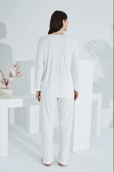 Bambu Uzun Kol Hamile Lohusa Pijama Takım 30231-30235 - Resim 12