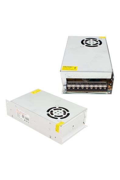 12 Volt - 30 Amper Metal Kasa Adaptör Fanlı - Resim 2