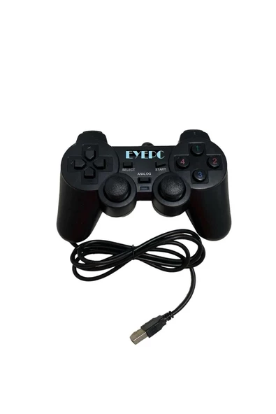 Pc Analog Oyun Kolu Joypad Usb Joystick Kablolu Gamepad Titreşimli