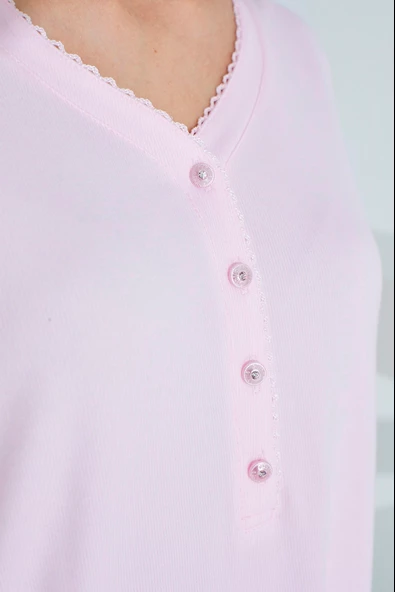 Bambu Uzun Kol Hamile Lohusa Pijama Takım 30231-30235 - Resim 3