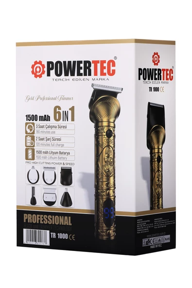 Powertec TR-1000 6in1 Erkek Bakım Seti - 2