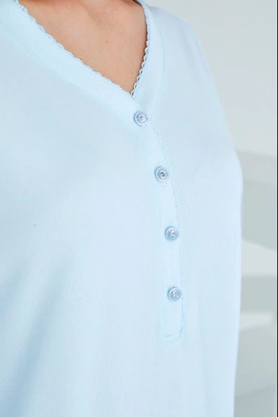 Bambu Uzun Kol Hamile Lohusa Pijama Takım 30231-30235 - Resim 7