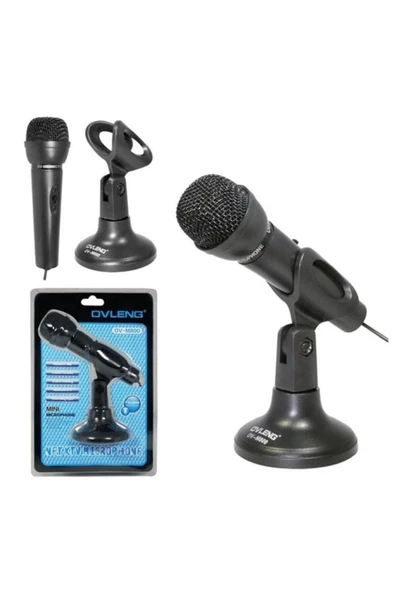 Masaüstü El Tipi Mikrofon Oyuncu Sunucu Youtuber Mik Pl-2465 - 2