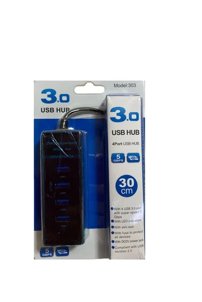 4 Port Usb 3.0 Hub Çoğaltıcı Çoklayıcı Çoklama ürün görseli 1