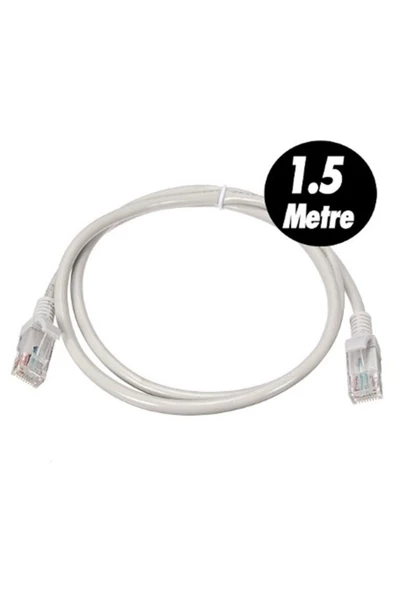 1,5 Metre Rj45 Cat5 Cat 5 Modemo Ile Uydu Alıcı Cihazı Arası Kablo ürün görseli 1