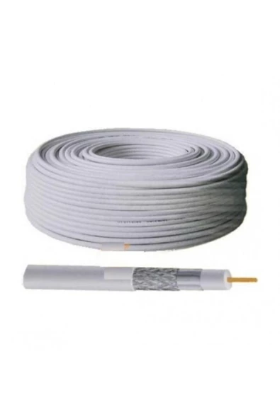 100mt 100 Metre 100m Rg6 U4 Rg6-u4 Çanak Anten Uydu Sistem Kablosu ürün görseli 1
