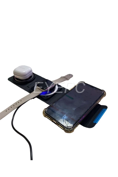 Çanta Cep Masaüstü Boy Kablosuz Şarj Aleti Cihazı Iphone Uyumlu Katlanabilir