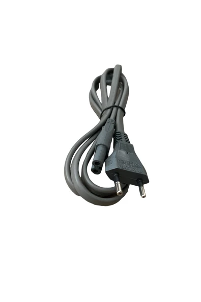 Gri Renk Elektrik Fişi Ceryan Güç Kablosu 220 Volt ürün görseli 1