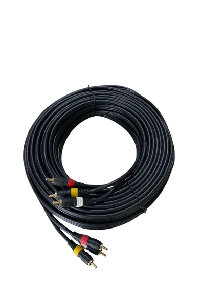 3 RCA + 3 RCA 20 METRE KABLO SES AKTARIM KABLOSU - 4