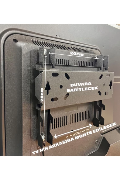 J17 A Plus Televizyon Duvar Askı Aparatı Tüm Tv 'lerde Uyumlu 19 , 20 , 22 , 24 , 28 , 32 Inç - 2