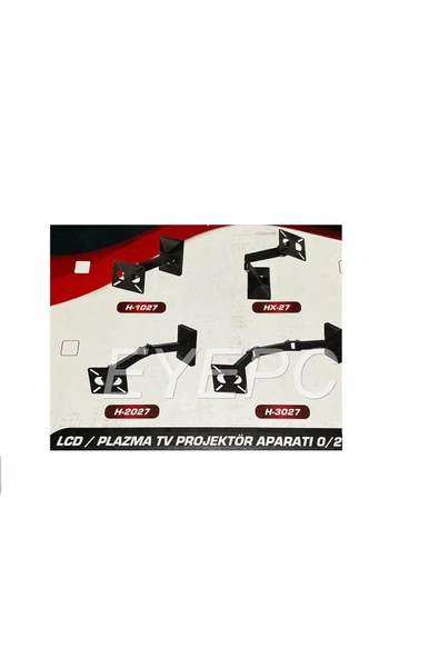 KARAVANLARA ÖZEL TV YADA MONİTÖR MÖNİTÖR ASKI ASMA APARATI ALETİ 3 KOLLU TAM HAREKETLİ 9- 27 İNÇ