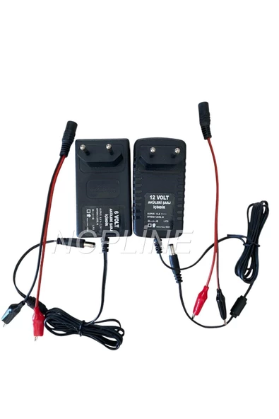 12 VOLT -6 VOLT AKÜ ŞARJ ADAPTÖRÜ ALETİ BİRLİKTE - 2