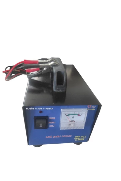 12 V 20 Amper 20a Akü Şarj Cihazı 200 Ampere Kadar Şarj Eder Araba Traktör Atv Her Türlü Aküyü Şarz - 3